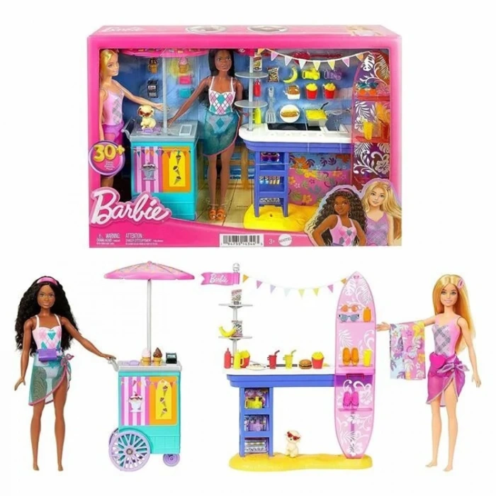 BARBIE HNK99 BROOKLYN VE MALİBU SAHİLDEKİ YİYECEK STANDI