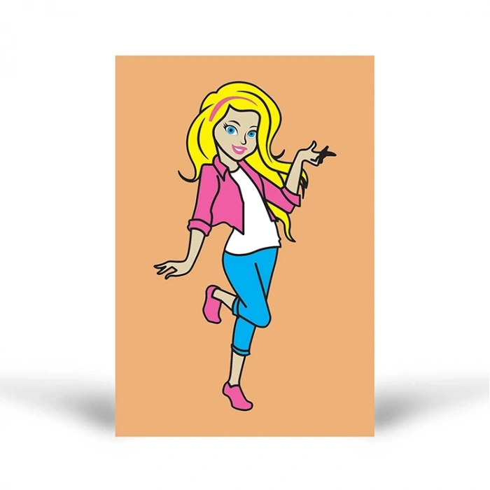 ARTİKEL TUZ BOYAMA SETİ POŞETLİ ŞİRİN KIZ KB-107