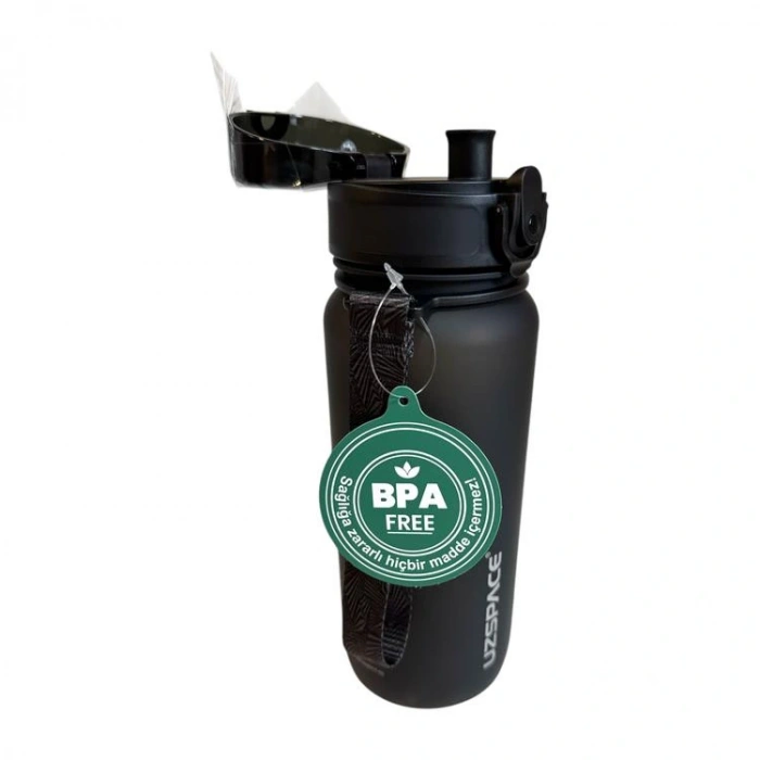 UZSPACE MATARA TRITAN SOFT TOUCH  3037 650 ML SİYAH