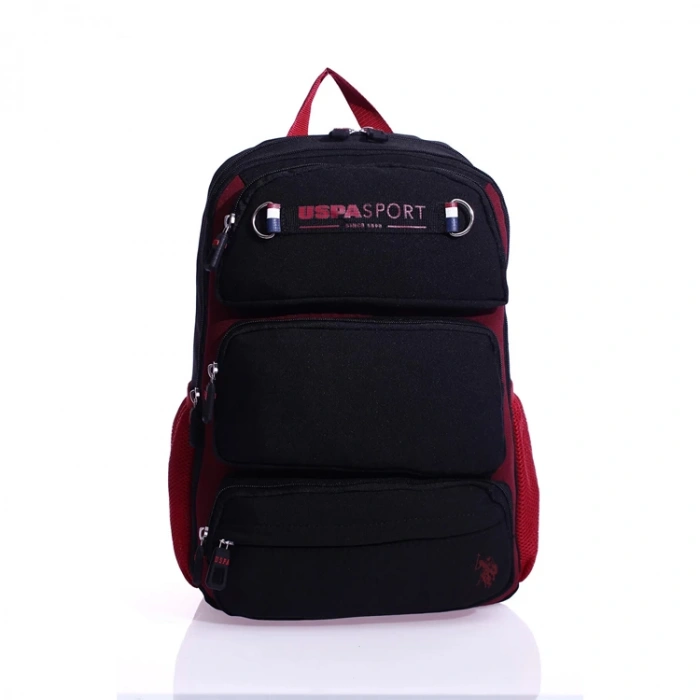 U.S. POLO PLÇAN23257 SIRT ÇANTASI KIRMIZI-SİYAH