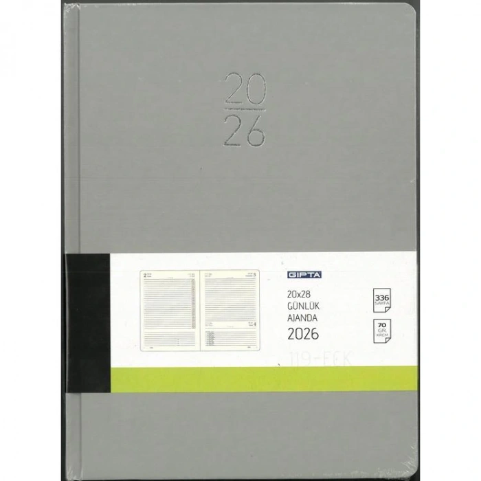 GIPTA 119-ECK EKO 20x28 GÜNLÜK AJANDA