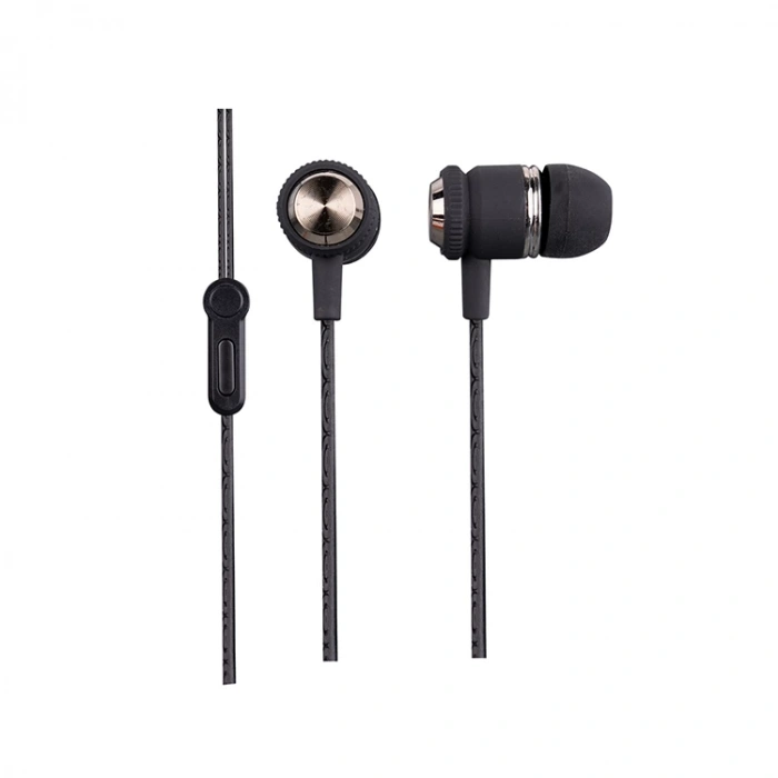 HYTECH HY-XK24 MOBİL TELEFON UYUMLU KULAK İÇİ MİKROFONLU KULAKLIK SİYAH