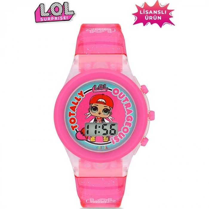 MİNİFLAK LOL SURPRISE! LOL7210 LİSANSLI IŞIKLI ÇOCUK KOL SAATİ PEMBE