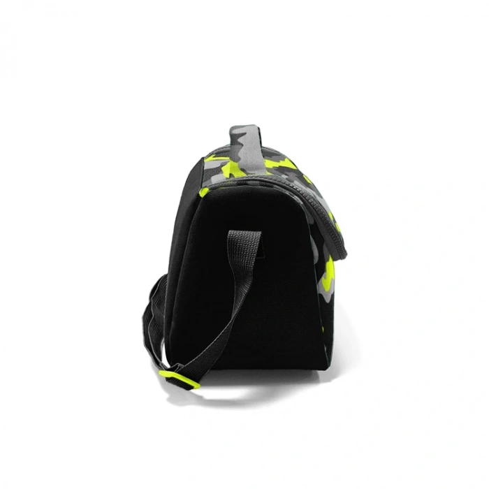 CORAL HIGH 11816 KIDS SİYAH GRİ KAMUFLAJ DESENLİ THERMO BESLENME ÇANTASI