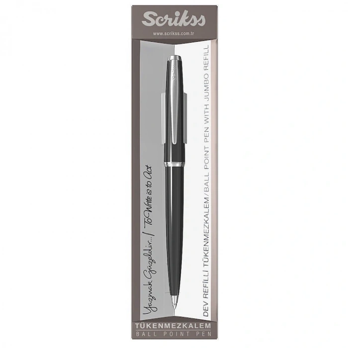 SCRIKSS 33 TÜKENMEZ KALEM SİYAH