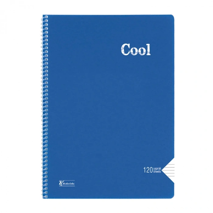 KESKİN COOL PP KAPAK SPİRALLİ DEFTER A4 120 YP. ÇİZGİLİ