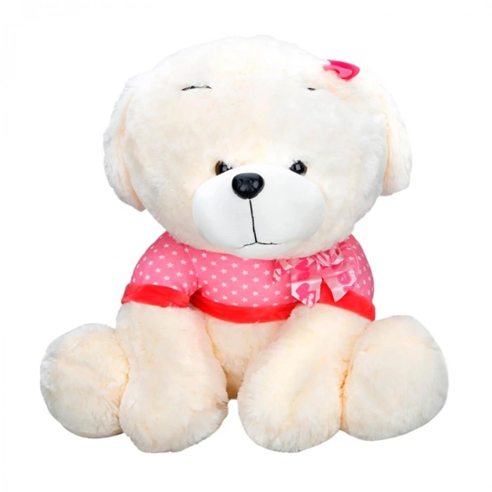 SUNMAN ZY1175 TSHIRT VE KURDELALI OTURAN PELUŞ KÖPEK 55CM