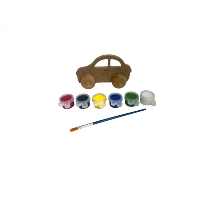 MİART AHŞAP OYUNCAK BOYAMA SETİ 07 ARABA