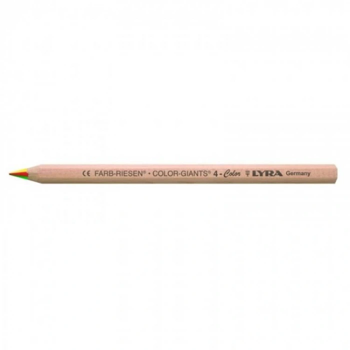 LYRA COLOR GIATNS 4 RENKLİ KURU BOYA KALEMİ - TEKLİ