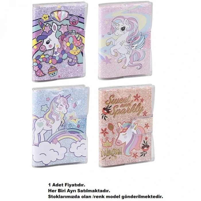 MİKRO NT-105 MAGIC UNICORN PVC KAPAKLI CIRTLI ÇİZGİLİ NOT DEFTERİ