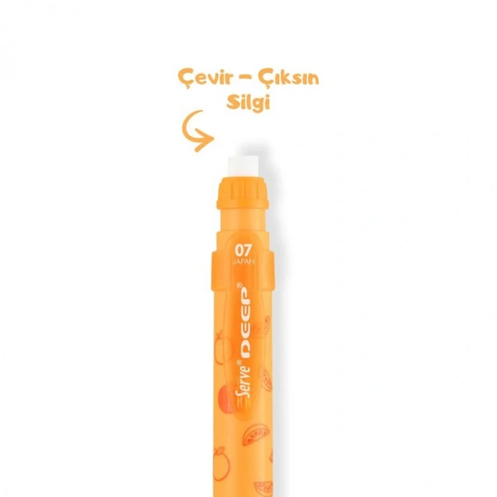 SERVE DEEP VERSATİL KALEM 0.7 NEON TURUNCU PORTAKAL