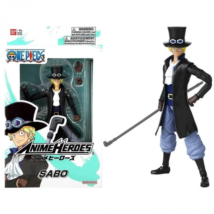 BANDAI 37009 ANIME HEROES ONE PIECE SABOO FİGÜR