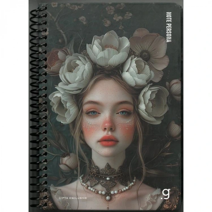 GIPTA NOTE PERSONA SPİRALLİ SERT KAPAK 17X24 100YP ÇİZGİLİ DEFTER - 7339