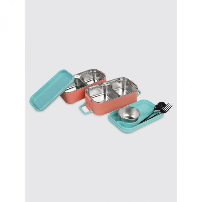 UZSPACE VGN-8023-8094 PASLANMAZ ÇELİK YEMEK KABI - LUNCH BOX  1200 ML IRIS RED