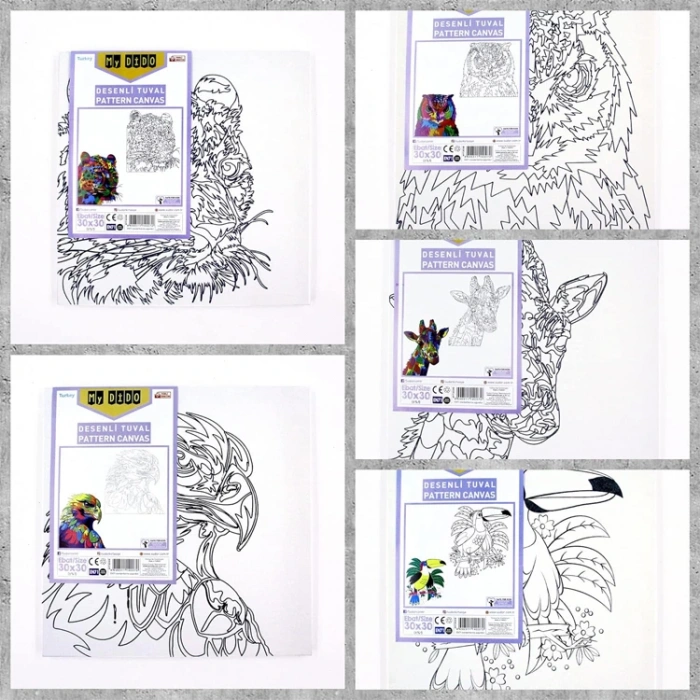 MYDİDO MYT3030B 30X30 DESENLİ TUVAL