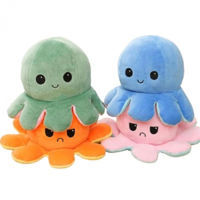 KZL-2212001 ÇİFT YÖNLÜ MOD DEĞİŞTİREN PELUŞ AHTOPOT 10 CM