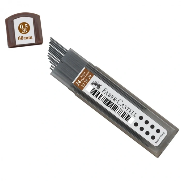 FABER CASTELL SÜPER FİNE MİN 0.5 2B 60mm UÇ