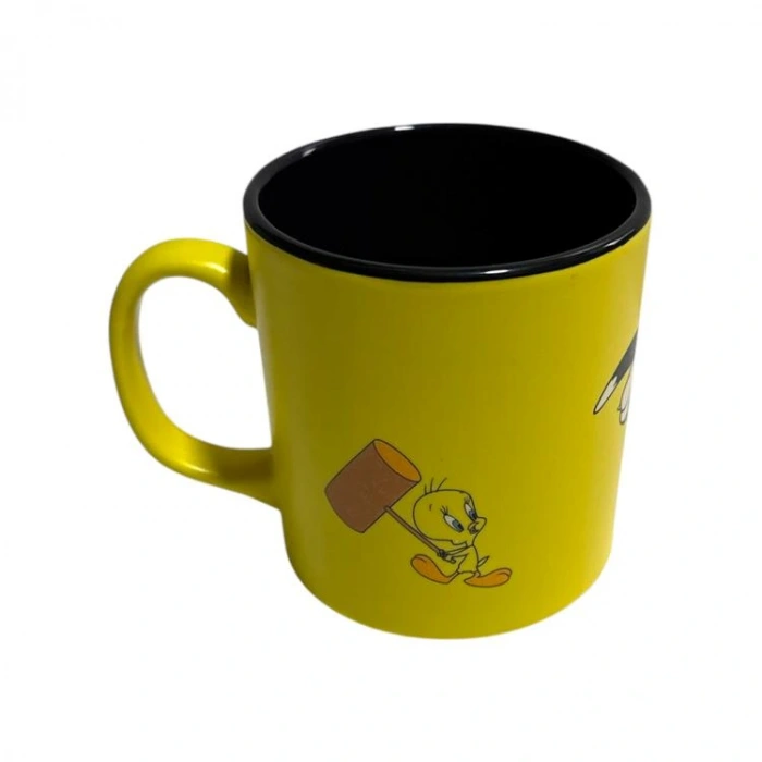MACMUG 382577 LOONEY TUNES SYLVESTER&TWEETY SARI SERAMİK KUPA