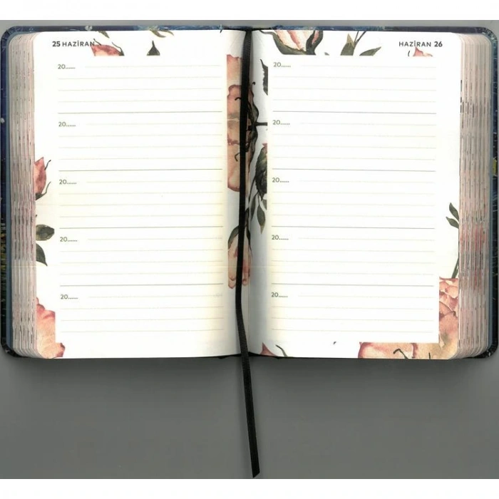 DEFFTER JUST 5 YILLIK ZAMANSIZ (TARİHSİZ) AJANDA 11.5 x16.5 SERT KAPAK ÇİZGİLİ DEFTER / VAN GOGH STARRY NIGHT