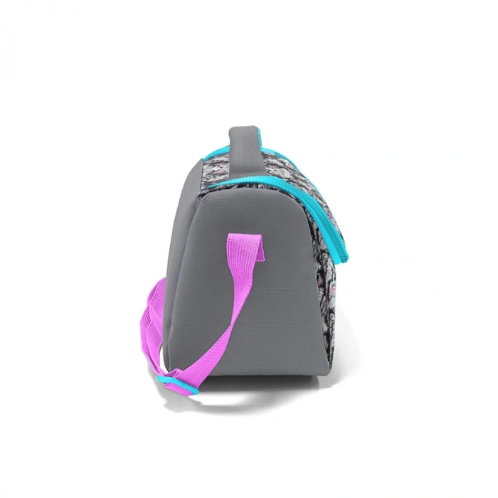 CORAL HIGH 11778 KIDS GRİ KEDİ DESENLİ THERMO BESLENME ÇANTASI