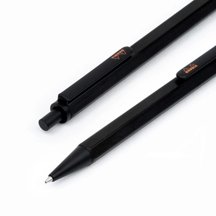 RHODIA SCRIPT 0.7mm HEXAGONAL ALÜMİNYUM GÖVDE TÜKENMEZ KALEM SİYAH