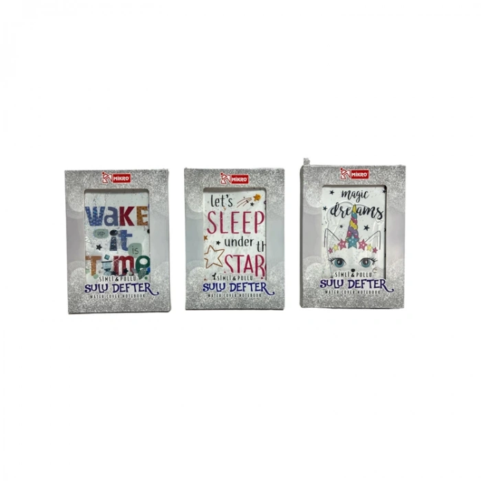 MİKRO NT-255 SULU BEYAZ KAPAK ÇİZGİSİZ NOT DEFTERİ