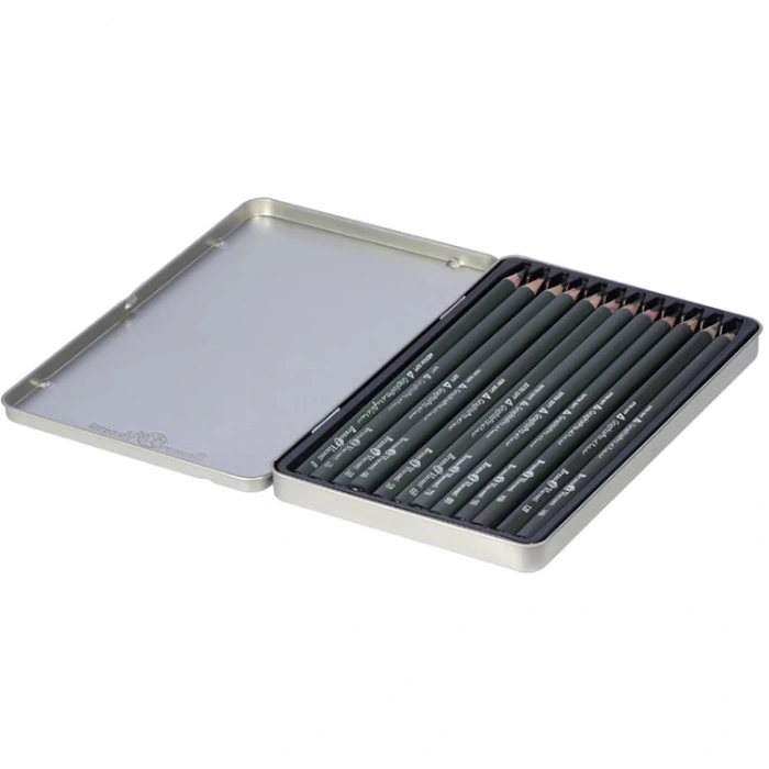 BRUNO VISCONTI 0066 SKETCH&ART 2.5-4.0mm GRAPHITE DERECELİ KURŞUN KALEM 12Lİ SET METAL KUTU