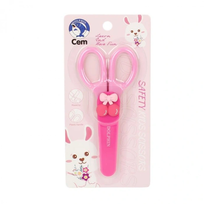 CEM DOLPHIN SCS-077 MASKOTLU KORUMALI ÇOCUK MAKASI - TEKLİ