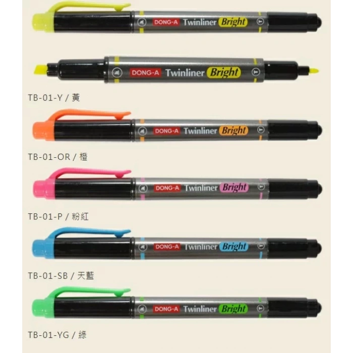 DONG-A TWINLINER BRIGHT FOSFORLU KALEM PEMBE NO:16