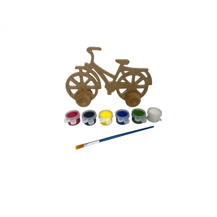MİART AHŞAP OYUNCAK BOYAMA SETİ 05 BİSİKLET