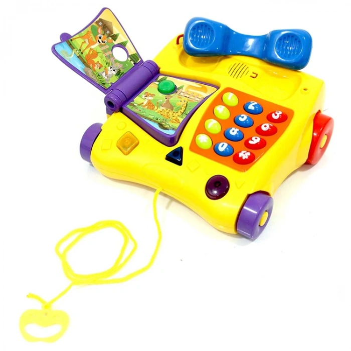 PRESTİJ PR30 KUTULU SESLİ IŞIKLI EĞİTİCİ ÖĞRETİCİ TEKERLEKLİ VE AHİZELİ NEŞELİ TELEFON