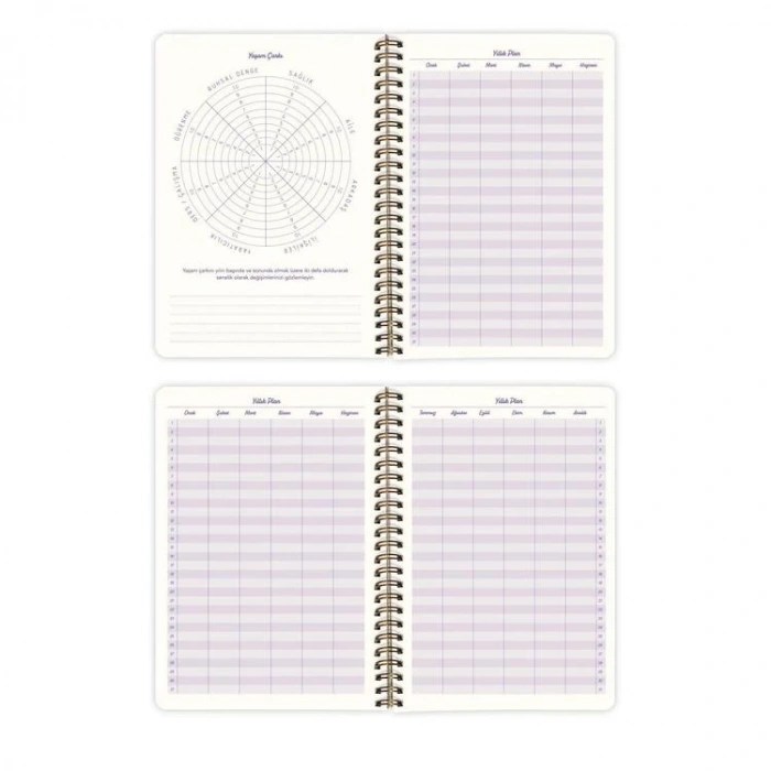 VICTORIAS JOURNALS 1804 SPİRALLİ A5 2024-2025  AKADEMİK AJANDA