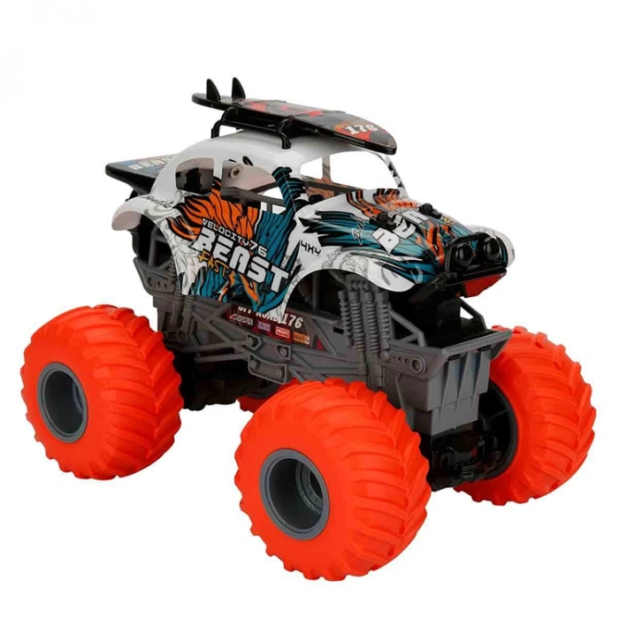 SUNMAN 333-19183B 1:18 DEV TURUNCU TEKER BEAST BEETLE USB ŞARJLI OFF-ROOD ARAÇ