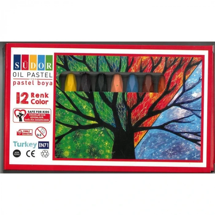 SÜDOR 612  PASTEL BOYA12 RENK