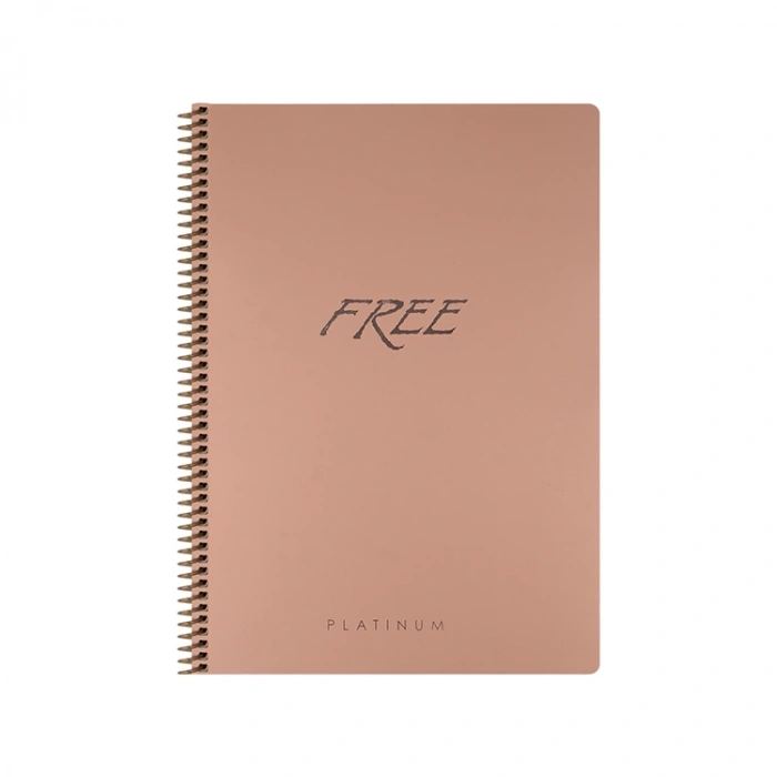 KESKİN FREE PLATİNUM PP KAPAK SPİRALLİ DEFTER A4 60 YP. KARELİ