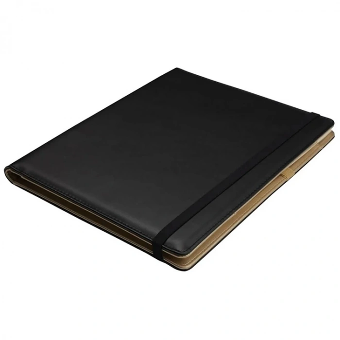 VICTORIAS JOURNALS 7461 NOTEPAD FOLIO VEGAN DERİ 14.8x21cm 100gr. 100 SYF NOKTALI NOTEBOOK DEFTER SİYAH