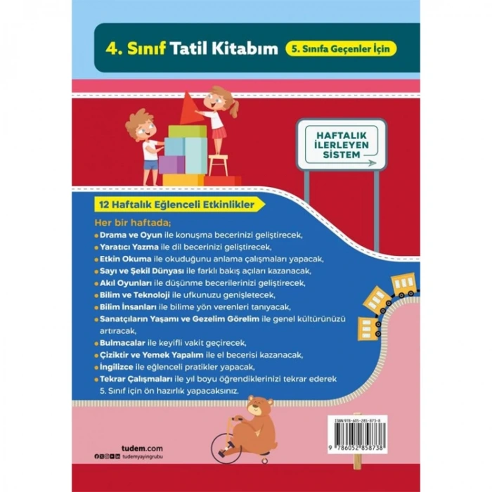 TUDEM 4. SINIF TATİL KİTABIM (5.SINIFA GEÇENLER İÇİN)