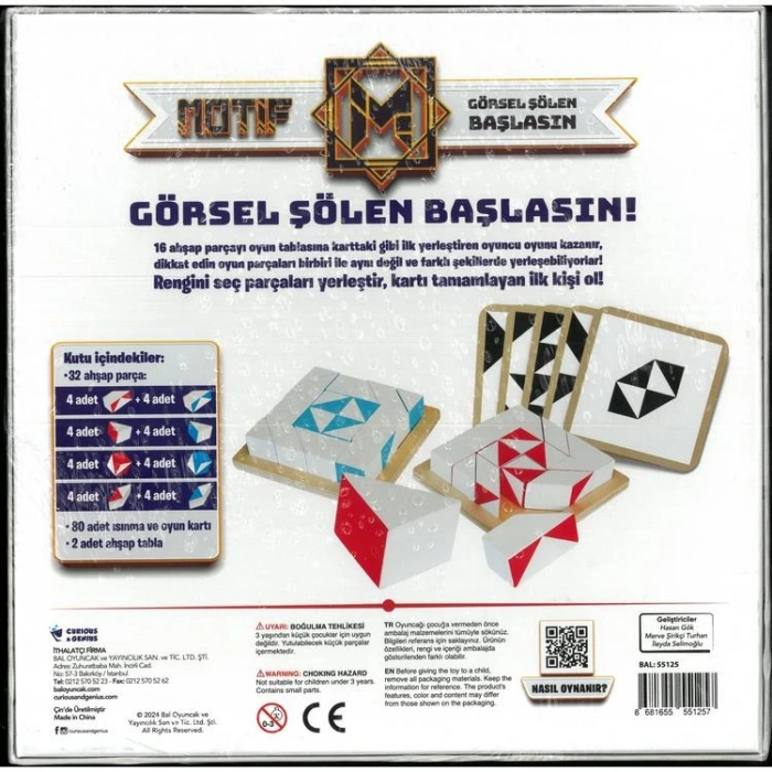 BAL 55125 MOTİF KUTU OYUNU  6+