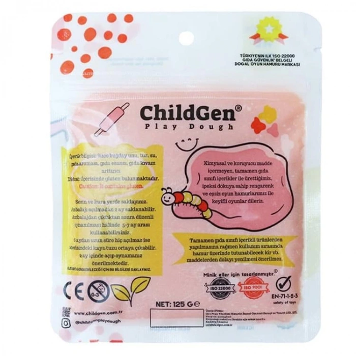 CHILDGEN PLAY DOUGH - OYUN HAMURU POŞETLİ 125gr. TURUNCU