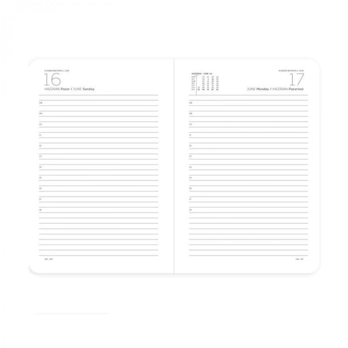 GIPTA 106-ETK 17X24 EKO SUNİ DERİ GÜNLÜK ÇİZGİLİ AJANDA - TEKLİ