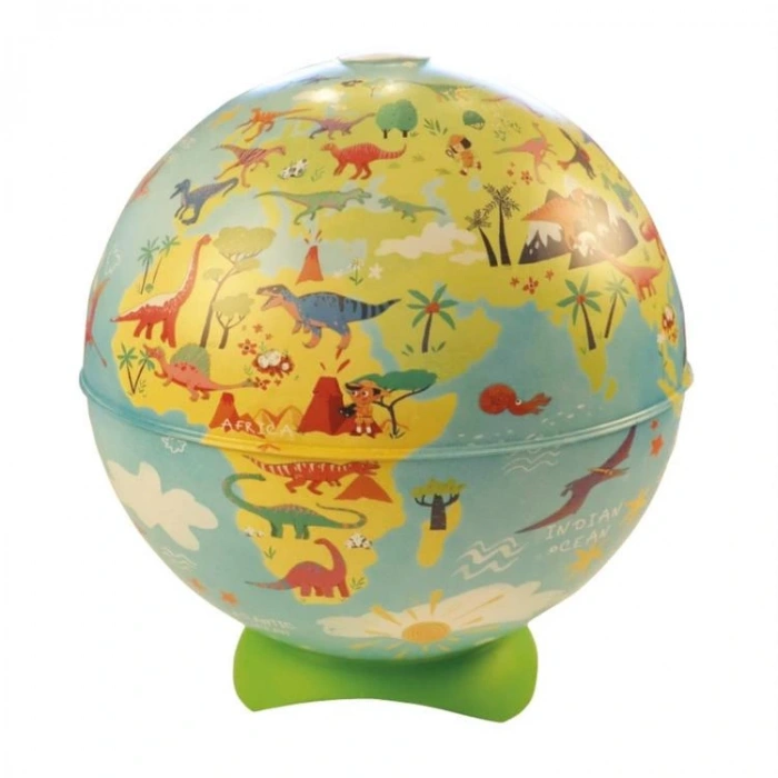 GÜRBÜZ 92253 26 CM IŞIKLI ABAJUR KÜRE DESENLİ DINO WORLD