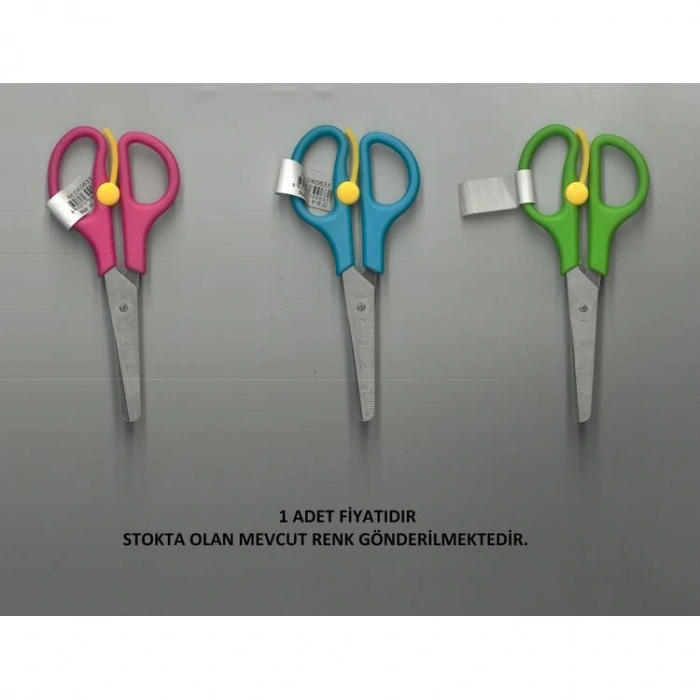 ZİZU DK0631 CETVELLİ YAYLI OKUL MAKASI - TEKLİ