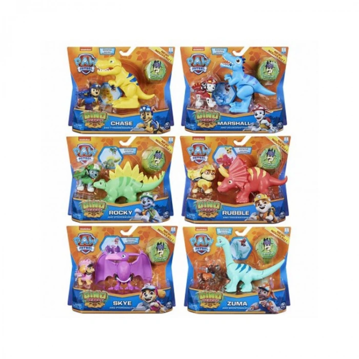 PAW PATROL 6058512 DİNO KURTARMA TAKIMI MARSHALL &  VELOCIRAPTOR