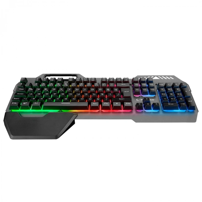 RAMPAGE KB-R132 FALCON-X GRİ USB LED AYDINLATMA Q GAMİNG