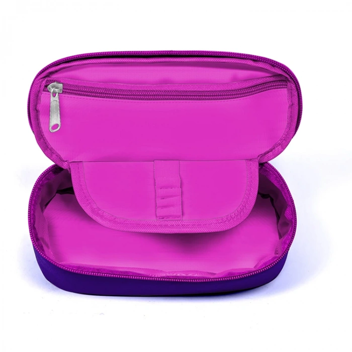 CORAL HIGH 22360 İÇ BÖLMELİ OVAL KALEM ÇANTASI LAVANTA-MOR