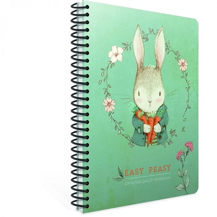 GIPTA EASY NOTES SPİRALLİ KARTON KAPAK DEFTER A4 100YP. KARELİ
