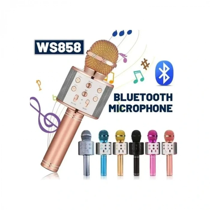 APRICOT APM-01 WS-858 KARAOKE BLUETOOTH MİKROFON SPEAKER - TEKLİ