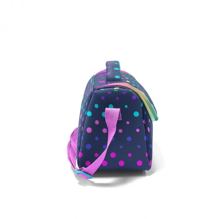 CORAL HIGH 22772 KIDS LACİVERT RENKLİ PUANTİYELİ DESENLİ THERMO BESLENME ÇANTASI