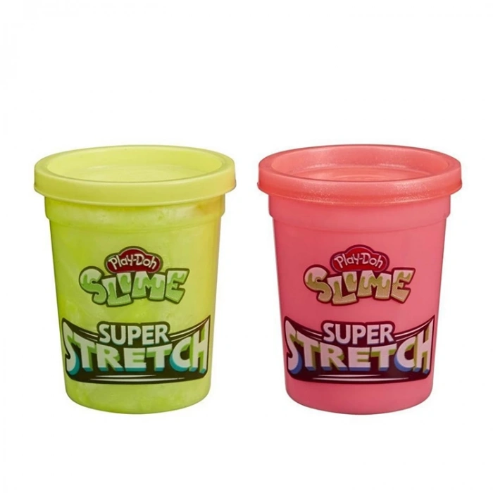 PLAY-DOH SLIME SÜPER STRETCH ESNEK 2Lİ HAMUR PLAY-E9444/E9445