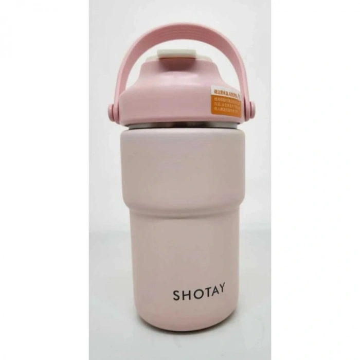 SHOTAY ASKILI PASTEL RENK ÇELİK MUG 8099 450 ML